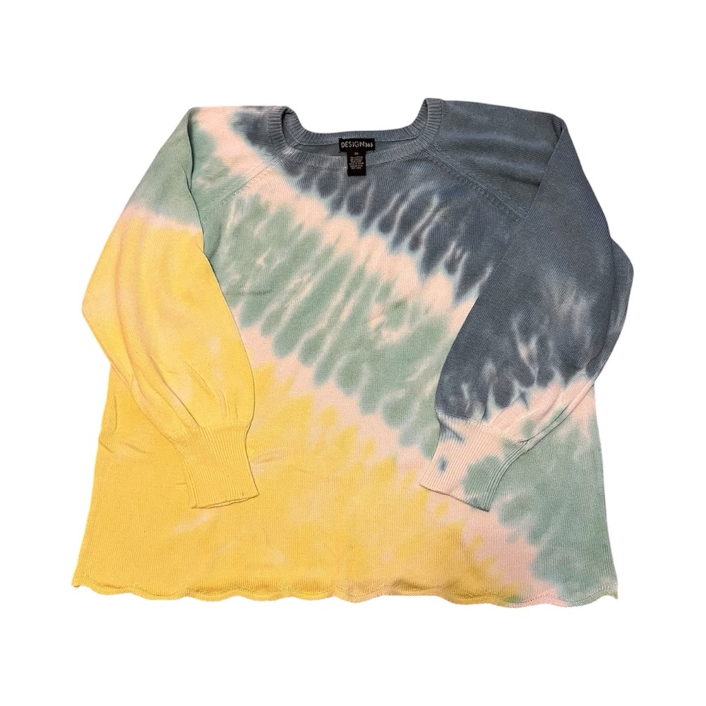 Tie-Dye Crew Neck Sweater